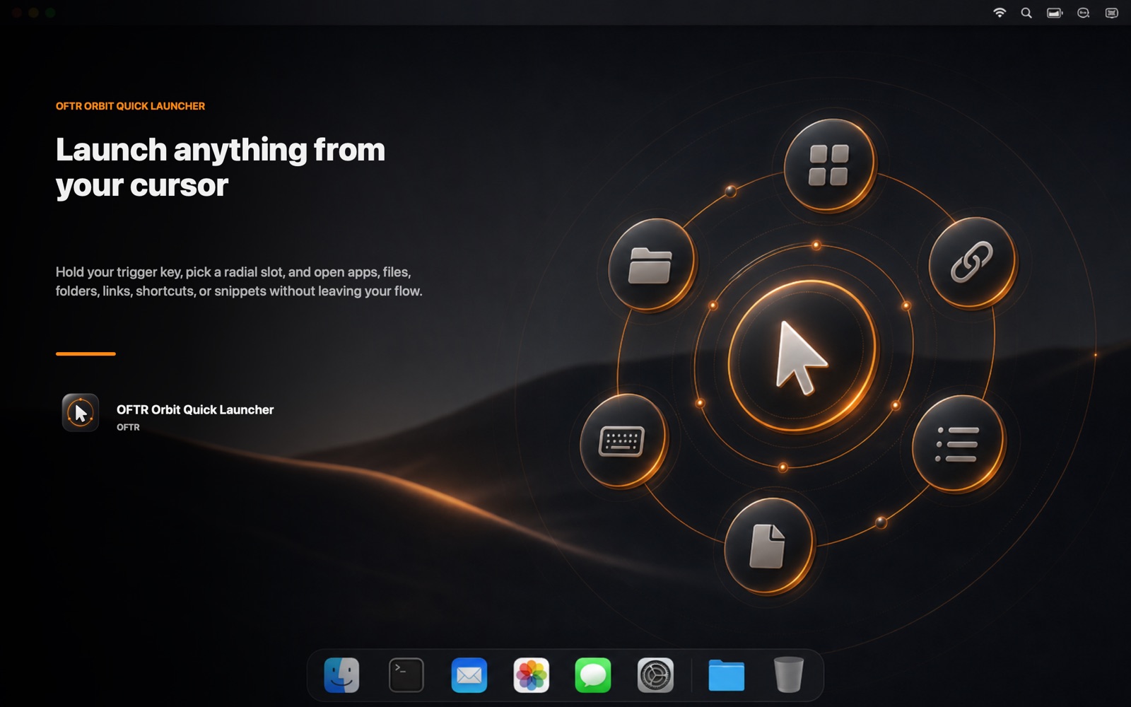 Redimo | Radial Launcher for Mac: Launch Apps, Files, Links, Shortcuts ...